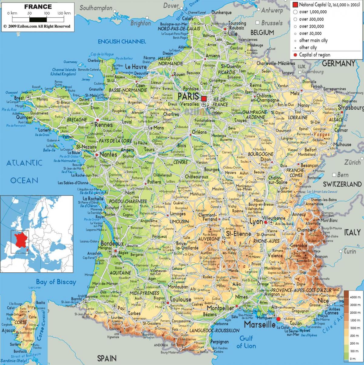 dónde está Francia en el mapa