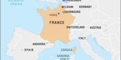 Mapa de Francia europa