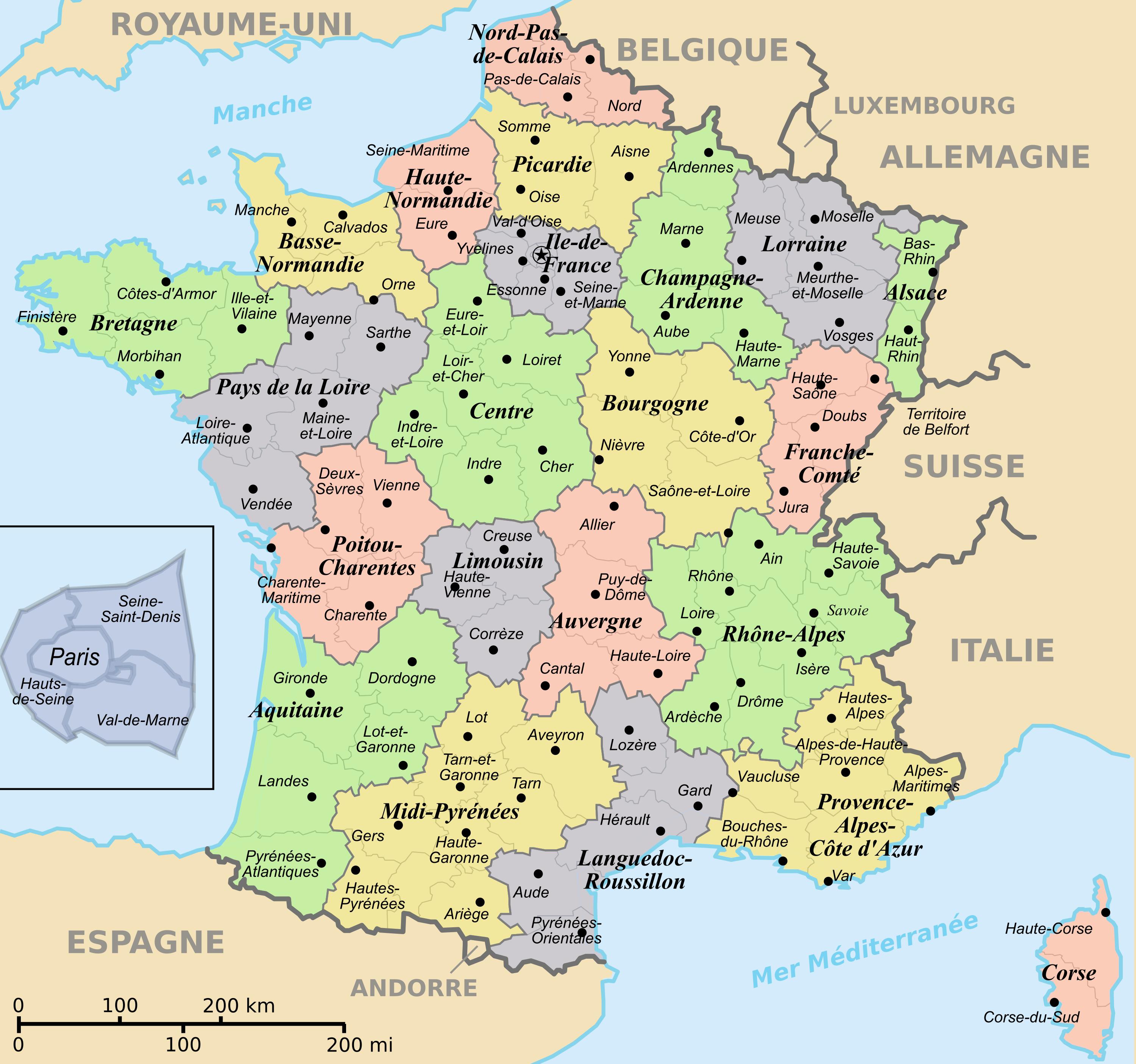 Mapa interactivo de Francia - Cosas que ver en Francia (el mapa de