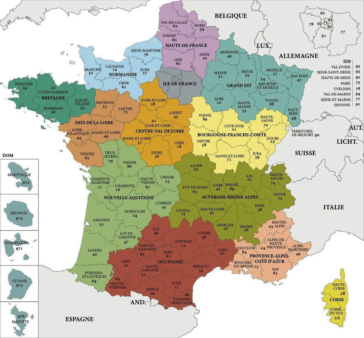 mapa de Francia