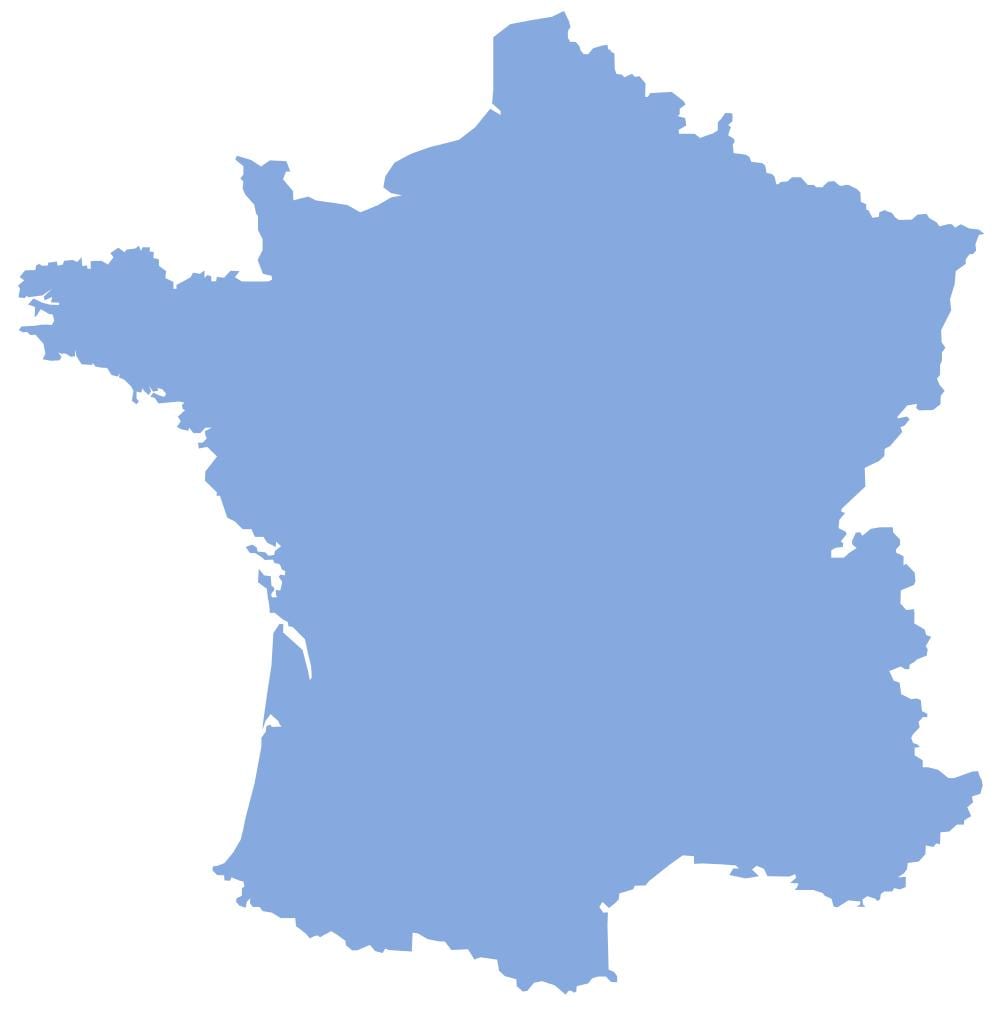 Francia vector mapa