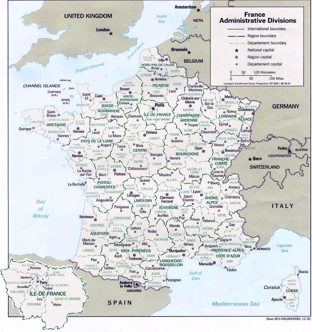 mapas fuera de línea Francia