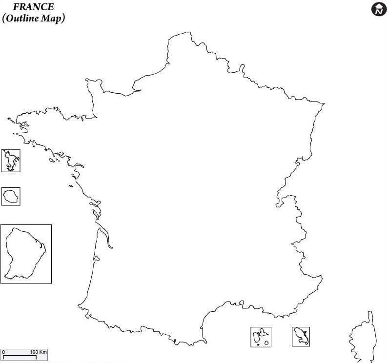 llanura mapa de Francia