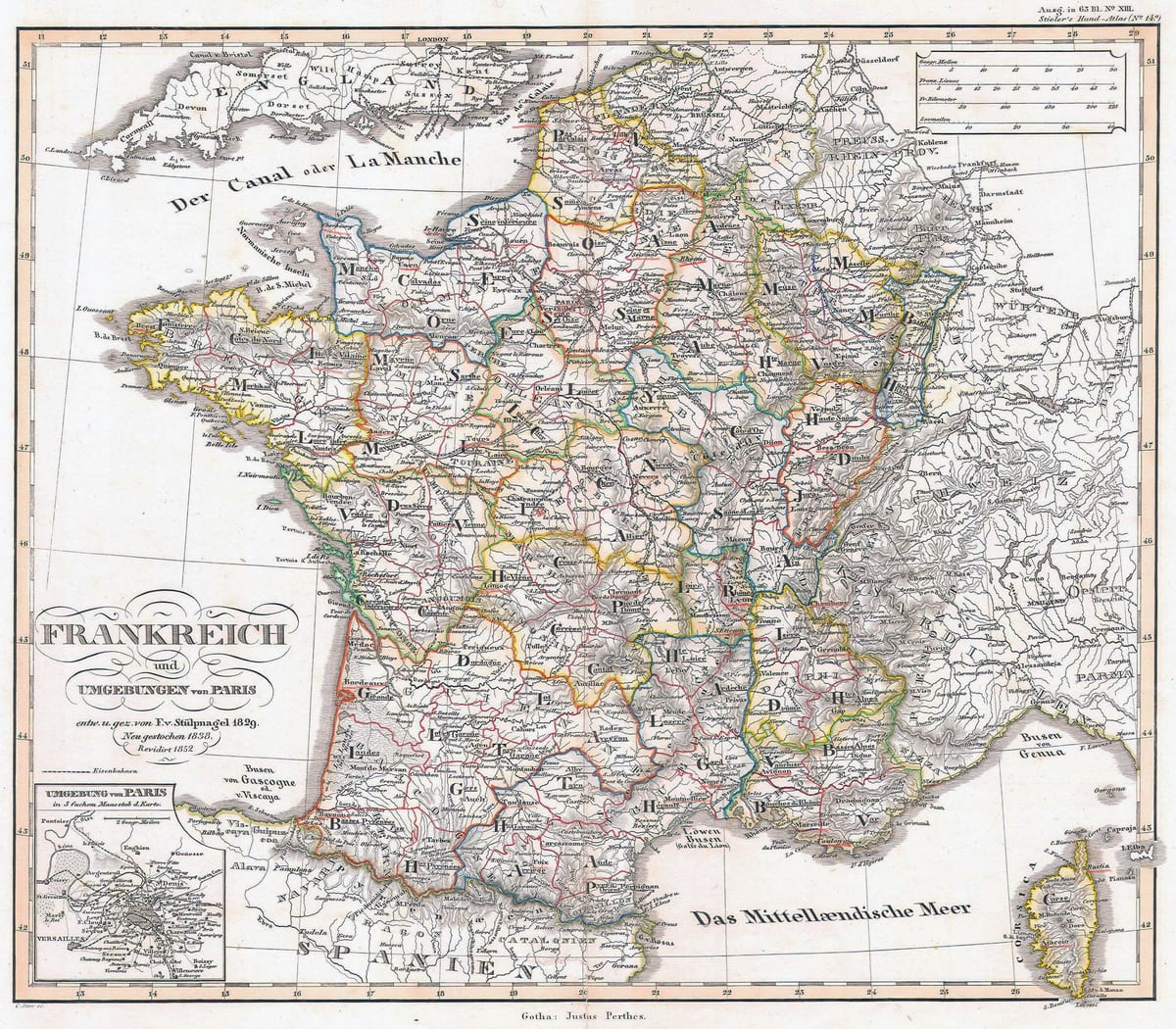 mapa de Francia histórico
