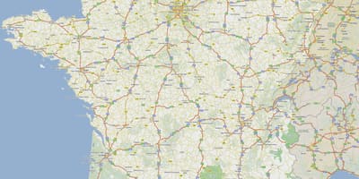 Francia mapa de carreteras de peaje