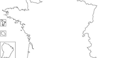 Llanura mapa de Francia