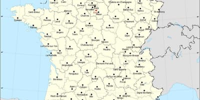 Mapa de Francia y ciudades