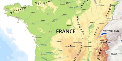 Francia características físicas mapa
