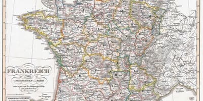 Mapa de Francia histórico