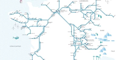 Tgv de Francia mapa de la red
